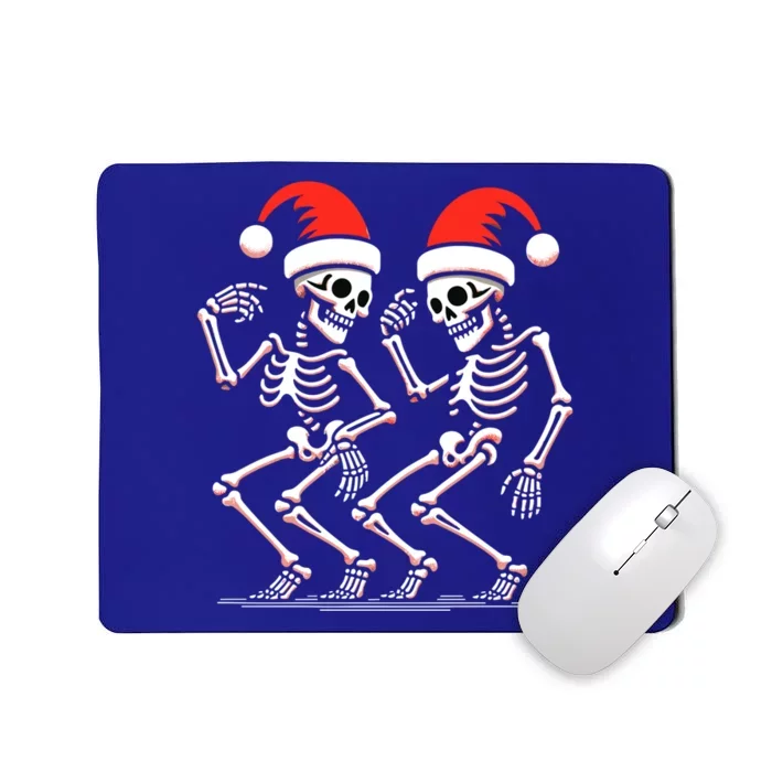 Christmas Dancing Skeletons Funny Xmas Couples Matching Cool Gift Mousepad