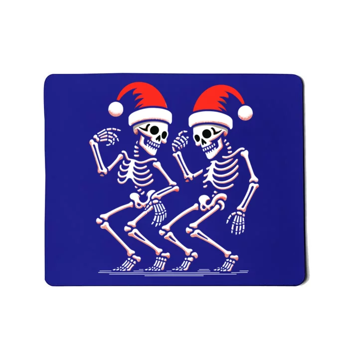 Christmas Dancing Skeletons Funny Xmas Couples Matching Cool Gift Mousepad