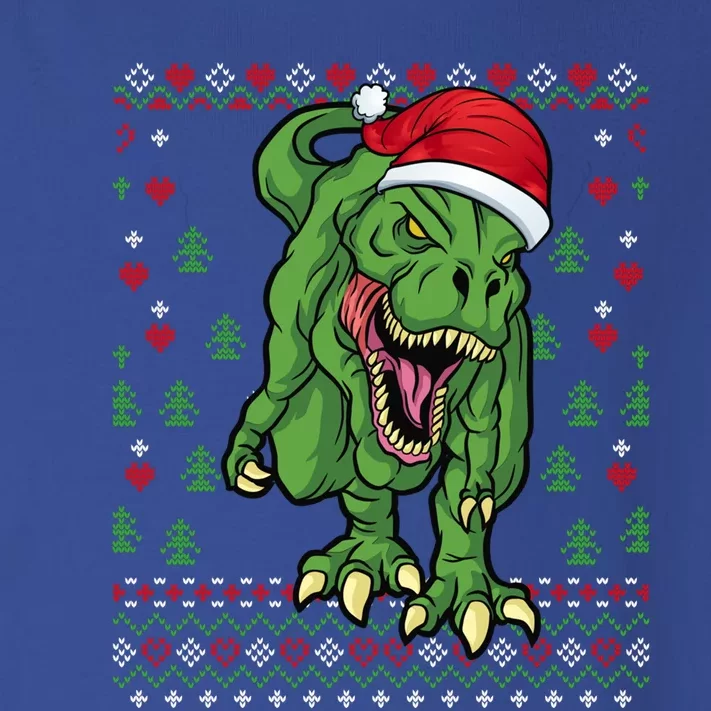 Christmas Dinosaur Scary Trex Ugly Xmas Sweater Gift Toddler Long Sleeve Shirt