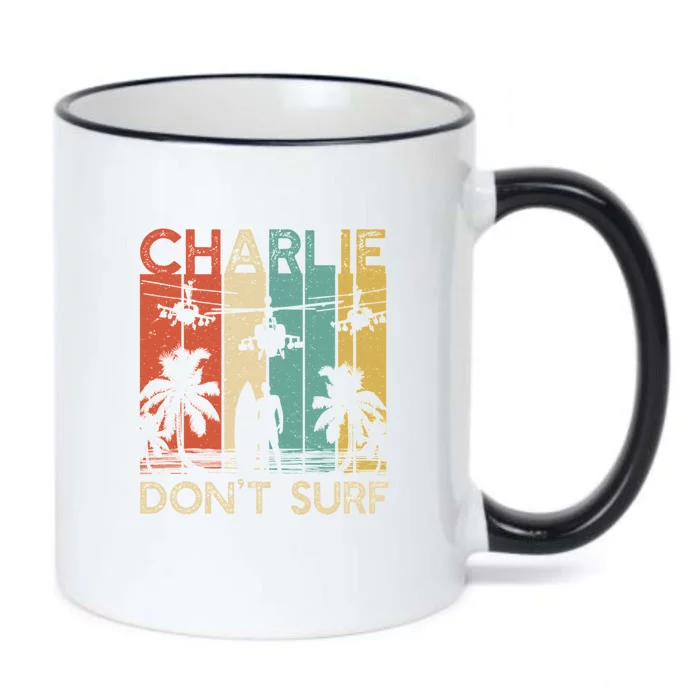 Charlie Don`T Surf Military Vietnam War Apocalypse Black Color Changing Mug