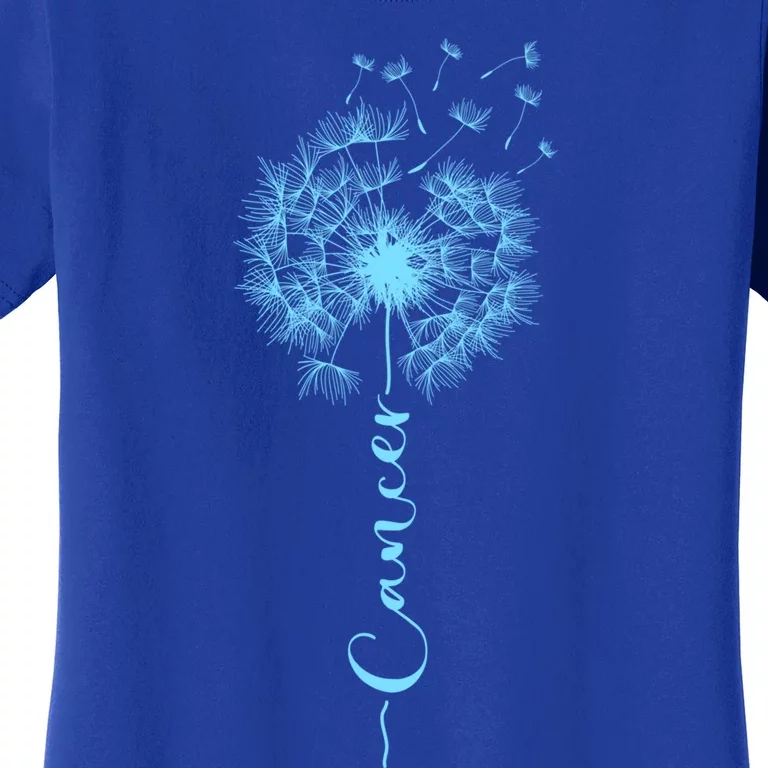 Cute Dandelion Saying Astrology Flower Zodiac Cancer Cute Gift Women's T-Shirt