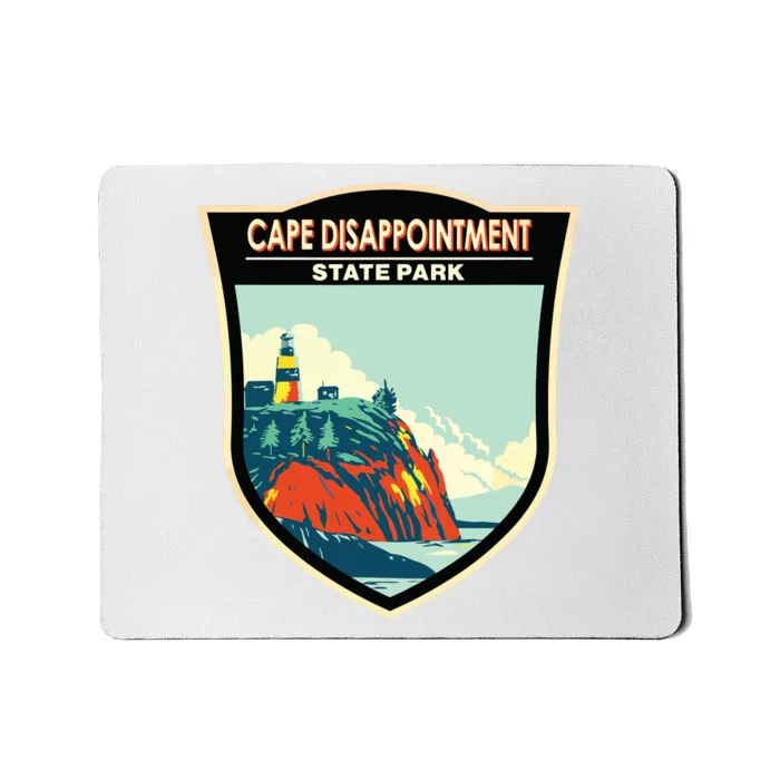 Cape Disappointment State Park Washington Badge Vintage Mousepad