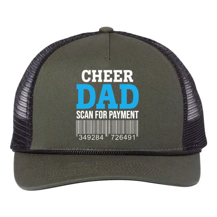 Cheer Dad Scan For Payment Father Ever Retro Rope Trucker Hat Cap