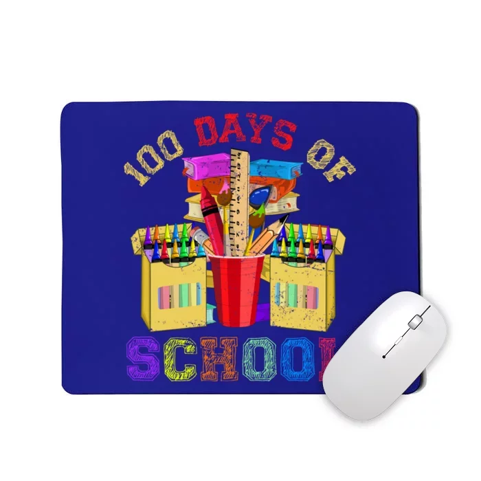 Craft Drawing School Student 100 Days Of School Gift Mousepad