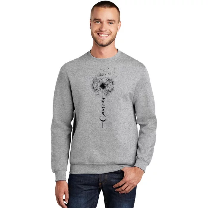 Cute Dandelion Saying Astrology Flower Zodiac Cancer Tall Sweatshirt