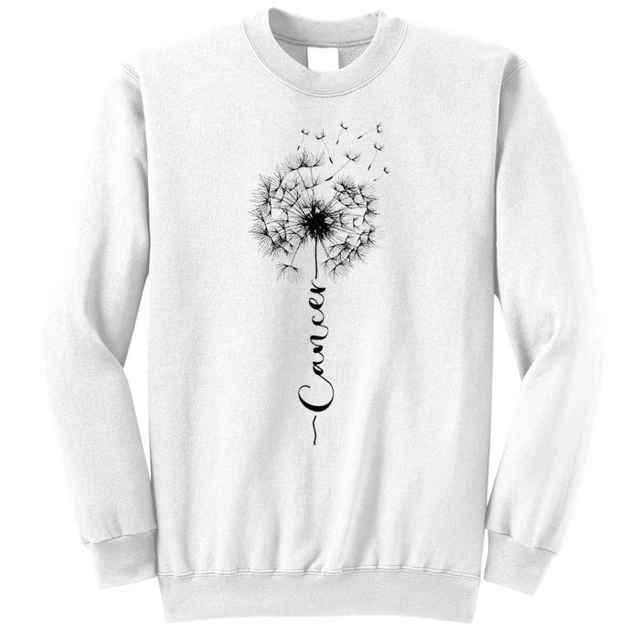 Cute Dandelion Saying Astrology Flower Zodiac Cancer Sweatshirt