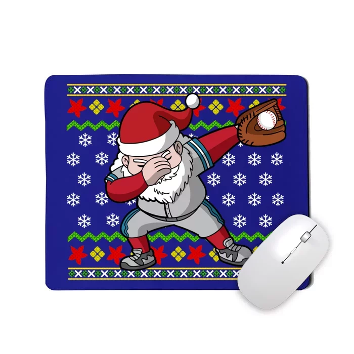 Christmas Dabbing Santa Baseball Dad Uncle Brother Gift Mousepad