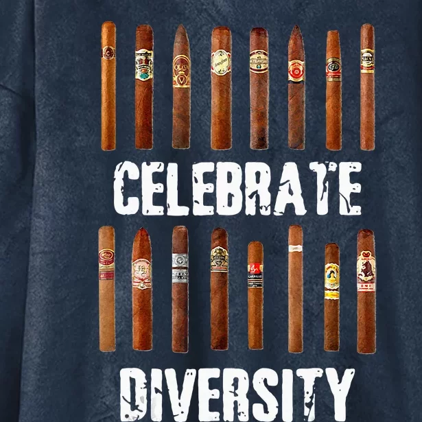 Celebrate Diversity Smoke Cigars Cigar Smoking Hooded Wearable Blanket