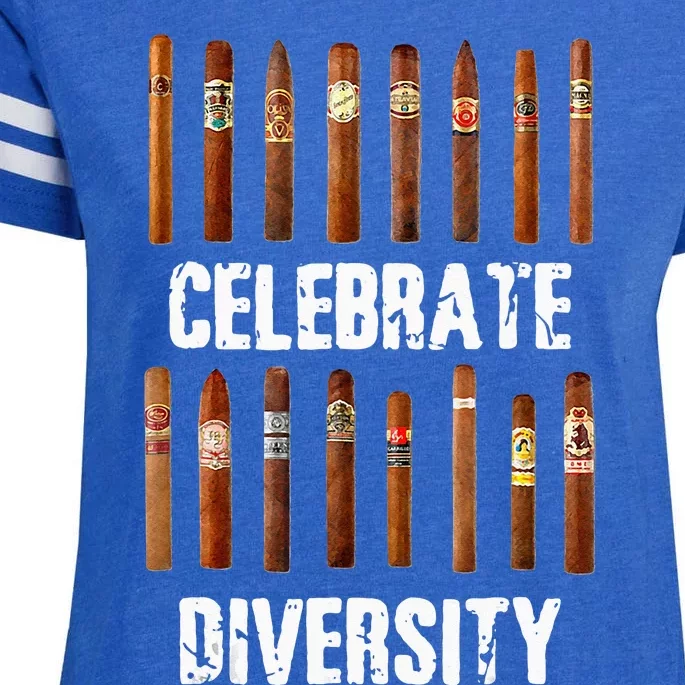 Celebrate Diversity Smoke Cigars Cigar Smoking Enza Ladies Jersey Football T-Shirt