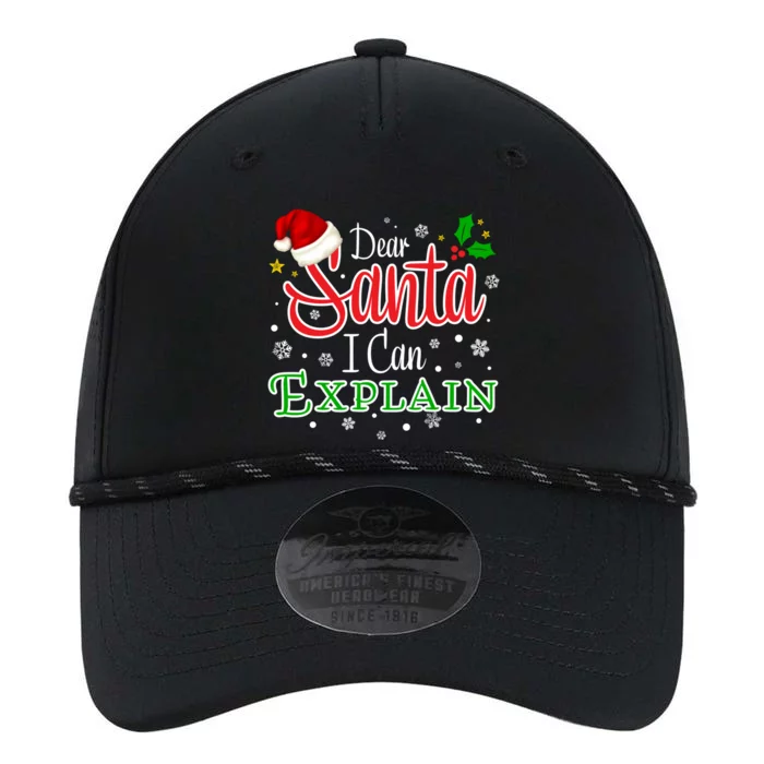 Christmas Dear Santa I Can Explain Funny Santa Claus Joke Gift Performance The Dyno Cap