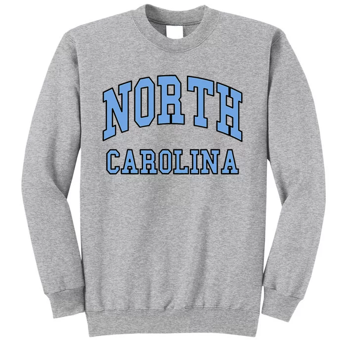 Carolina Design State Of Nc Tall Sweatshirt