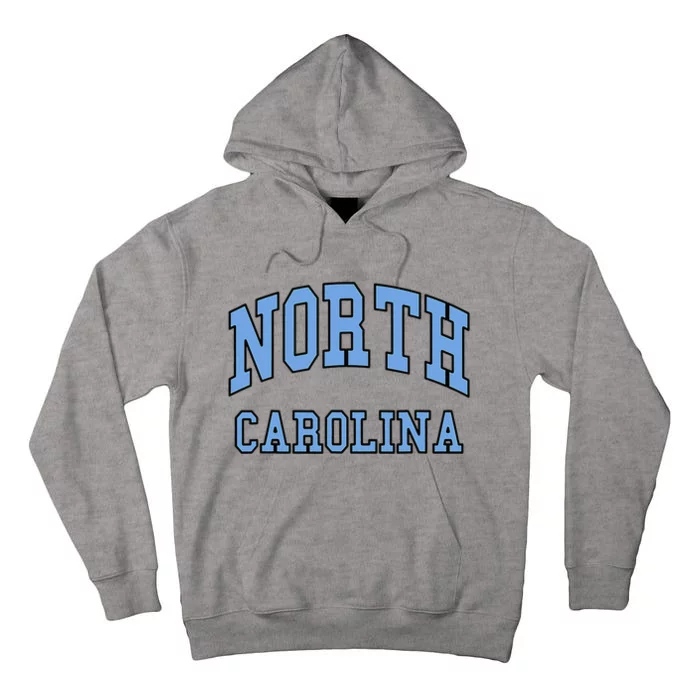 Carolina Design State Of Nc Tall Hoodie