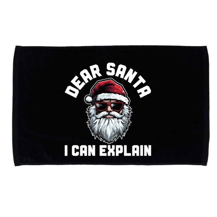 Christmas Dear Santa I Can Explain Cute Gift Microfiber Hand Towel