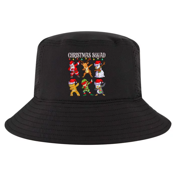 Christmas Dab Santa Friends Matching Family Christmas Squad Cool Comfort Performance Bucket Hat