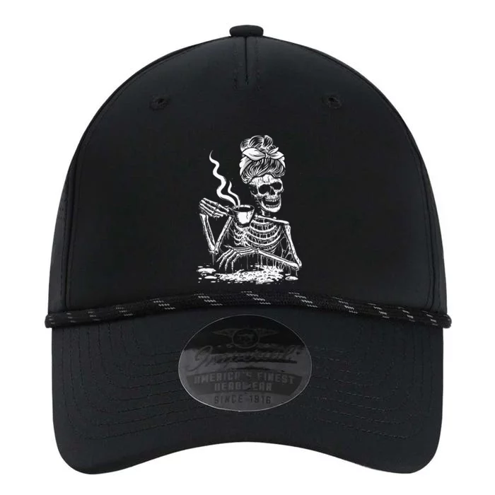 Coffee Drinking Skeleton Lazy DIY Halloween Costume Performance The Dyno Cap