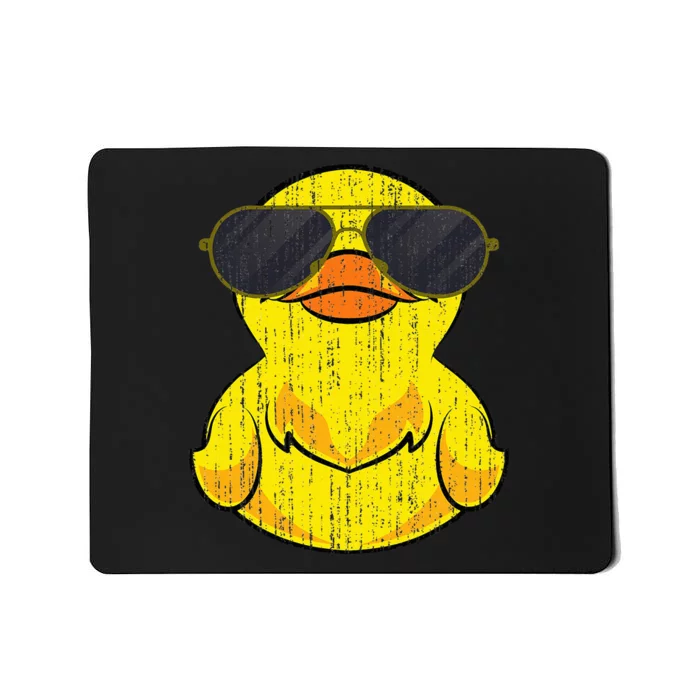 Cool Duckie Sunglasses Duckling Funny Ducky Rubber Duck Mousepad