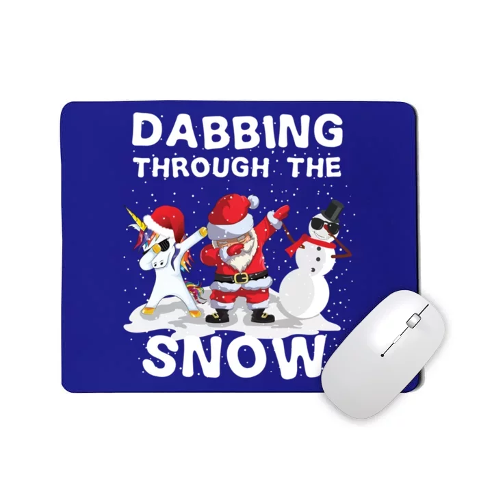 Christmas Dabbing Santa Dab Unicorn Dab Christmas Gift Idea Cool Gift Mousepad