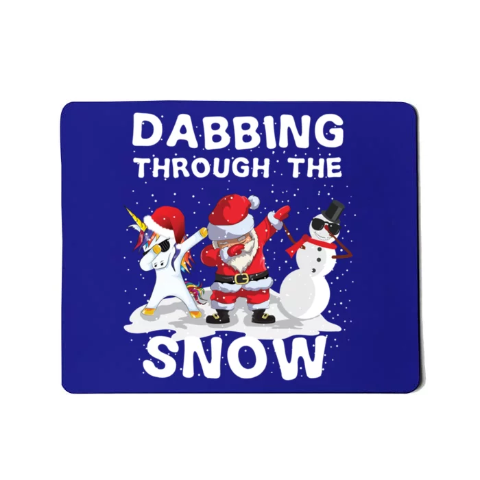 Christmas Dabbing Santa Dab Unicorn Dab Christmas Gift Idea Cool Gift Mousepad