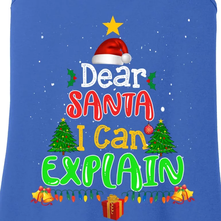 Christmas Dear Santa I Can Explain Funny Santa Claus Joke Gift Ladies Essential Tank