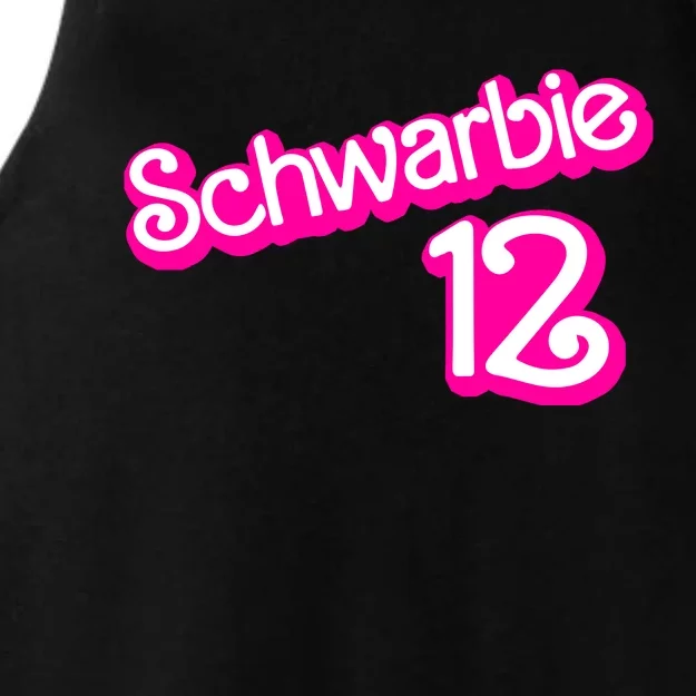 Cute Doll Schwarbie 12 Ladies Tri-Blend Wicking Tank