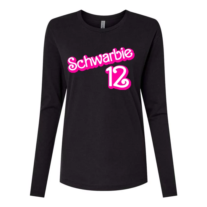 Cute Doll Schwarbie 12 Womens Cotton Relaxed Long Sleeve T-Shirt