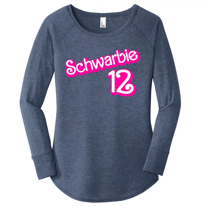 Cute Doll Schwarbie 12 Women's Perfect Tri Tunic Long Sleeve Shirt