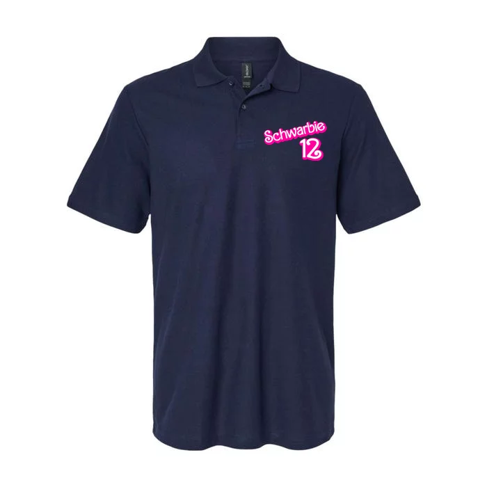 Cute Doll Schwarbie 12 Softstyle Adult Sport Polo