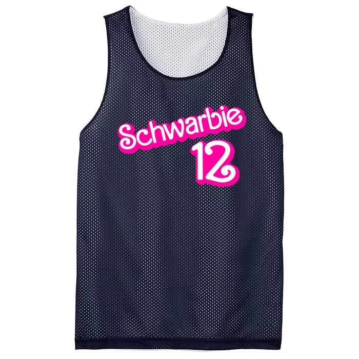 Cute Doll Schwarbie 12 Mesh Reversible Basketball Jersey Tank