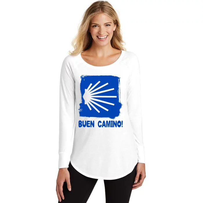 Camino De Santiago De Compostela Pilgrim Way Of St. James Women's Perfect Tri Tunic Long Sleeve Shirt