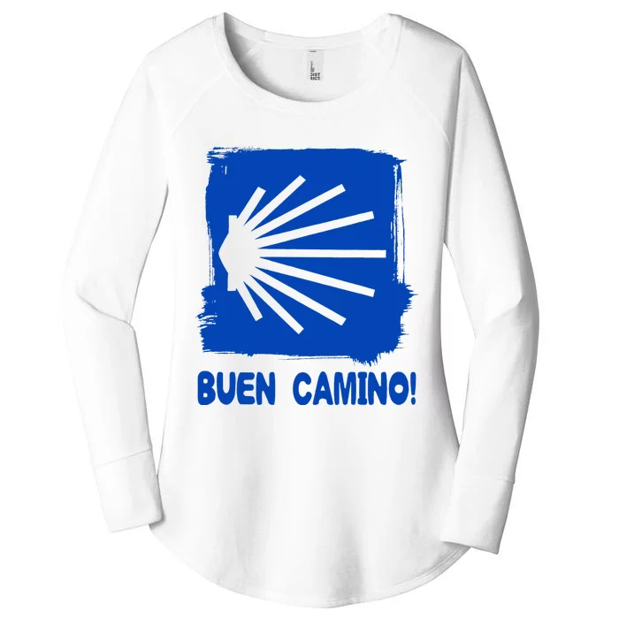 Camino De Santiago De Compostela Pilgrim Way Of St. James Women's Perfect Tri Tunic Long Sleeve Shirt