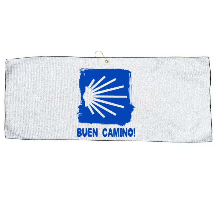 Camino De Santiago De Compostela Pilgrim Way Of St. James Large Microfiber Waffle Golf Towel