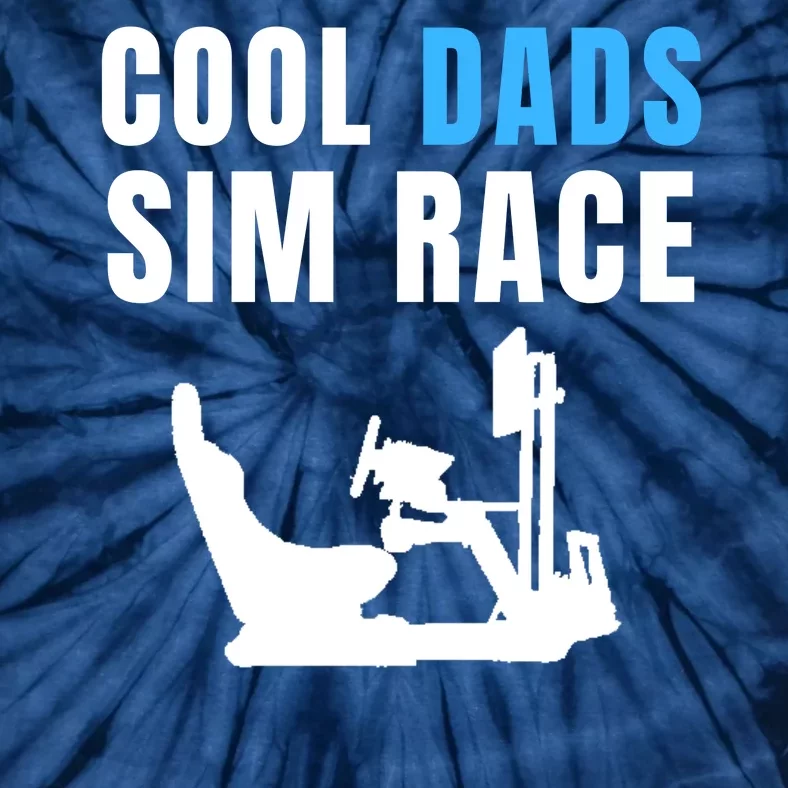 Cool Dads Sim Race Car Racing Sim Gaming Esport Sim Racer Sim Racing Cockpit Tie-Dye T-Shirt