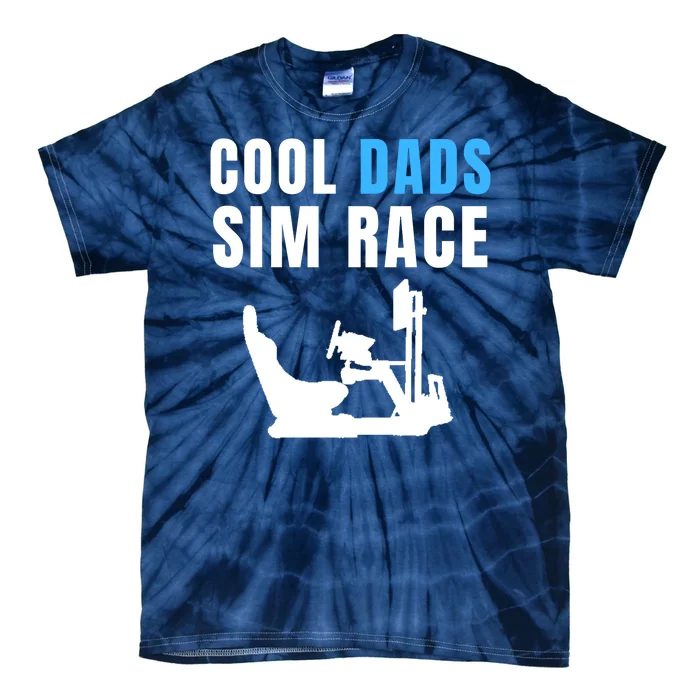 Cool Dads Sim Race Car Racing Sim Gaming Esport Sim Racer Sim Racing Cockpit Tie-Dye T-Shirt