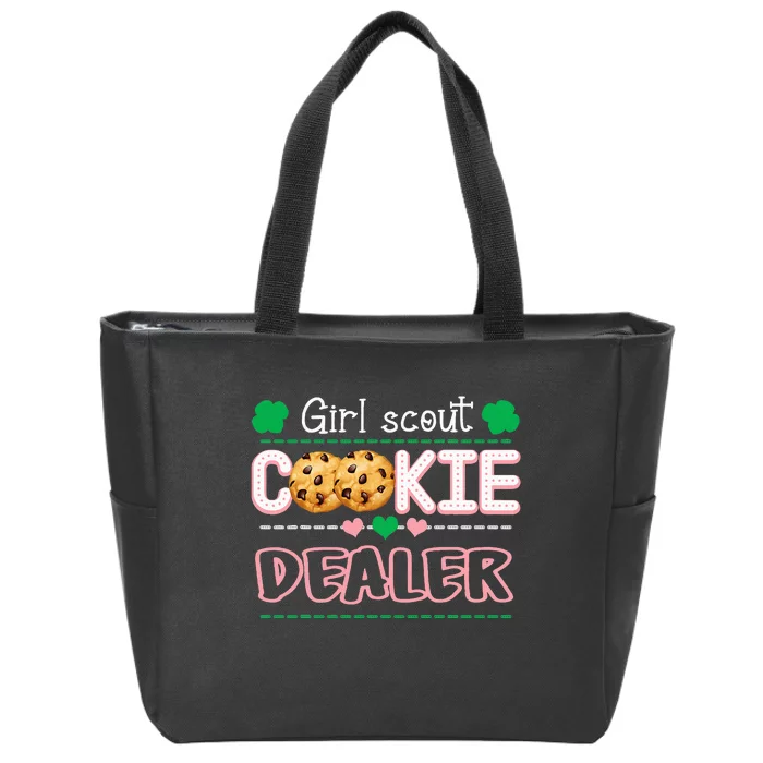 Cookie Dealer Scout For Scouting Family Matching Zip Tote Bag