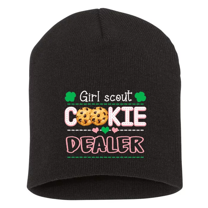 Cookie Dealer Scout For Funny Scouting Family Matching Short Acrylic Beanie