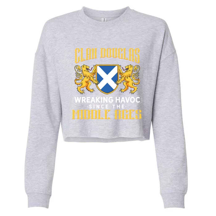 Clan Douglas Scottish Humor Scottish Pride Cool Gift Cropped Pullover Crew