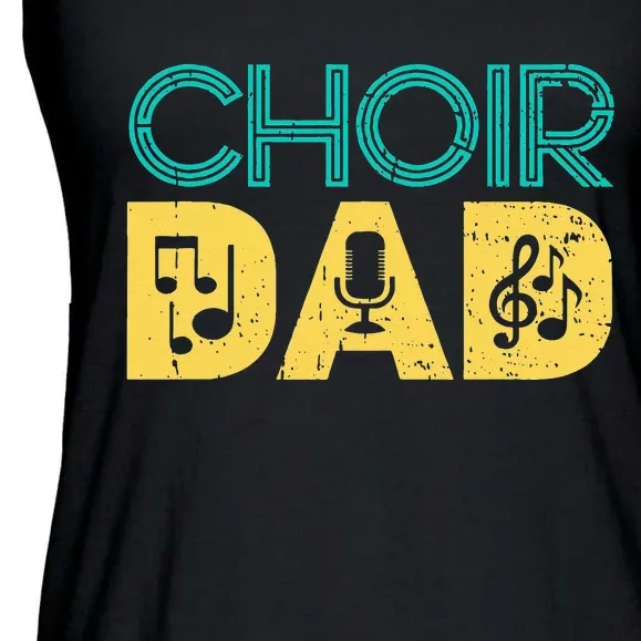 Choir Dad Singer Music Group Choir Directors Teacher Ladies Essential Flowy Tank