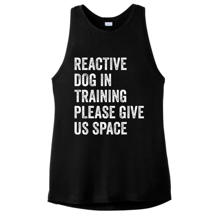 Certified Dog Trainers Reactive Dog In Training Dog Handlers Ladies Tri-Blend Wicking Tank