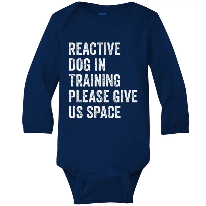 Certified Dog Trainers Reactive Dog In Training Dog Handlers Baby Long Sleeve Bodysuit