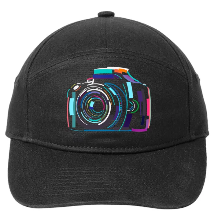 Cameras Don't Take Photos Photographers Do Photography Lover 7-Panel Snapback Hat