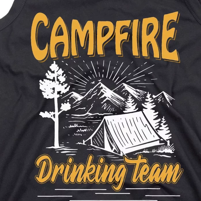 Campfire Drinking Team Camping Lover Scout Camper Tank Top