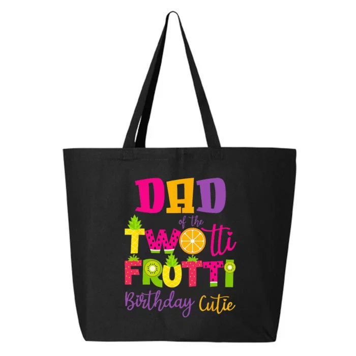 Cute Dad Twotii Frutti Birthday Family 2nd Birthday Girl 25L Jumbo Tote