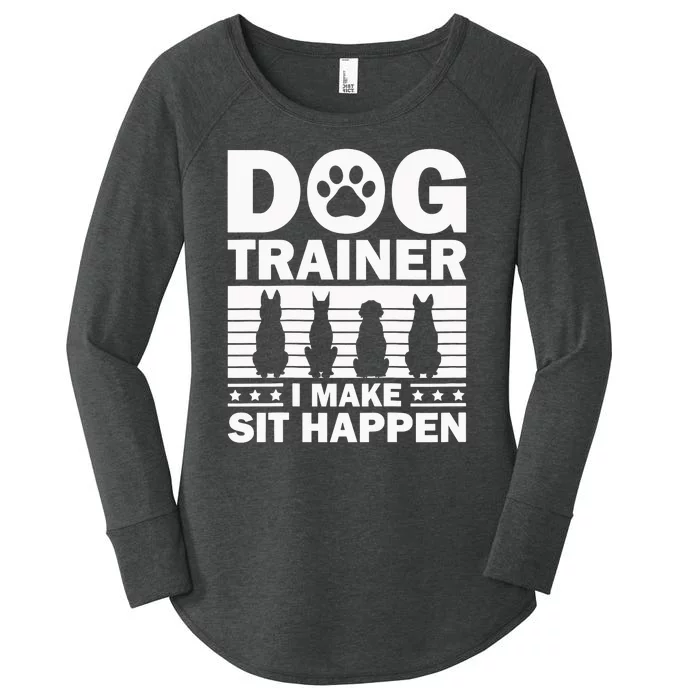 Cool Dog Trainer Dog Training Agility Class Cool Gift Women's Perfect Tri Tunic Long Sleeve Shirt