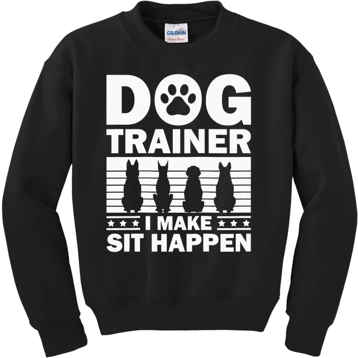 Cool Dog Trainer Dog Training Agility Class Cool Gift Kids Sweatshirt