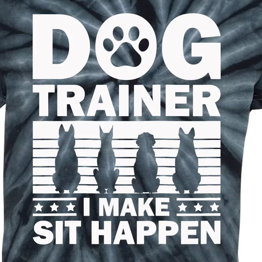 Cool Dog Trainer Dog Training Agility Class Cool Gift Kids Tie-Dye T-Shirt