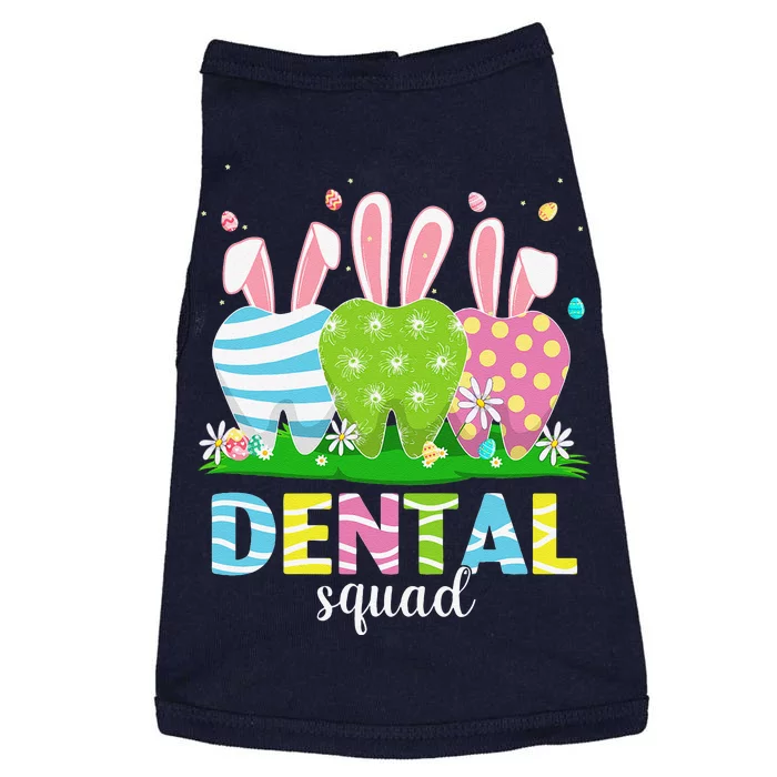 Cute Dentist Tooth Bunny Easter Eggs Dental Squad Easter Doggie Tank