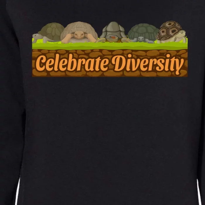 Celebrate Diversity Tortoise Stuff Sea Turtle Lovers Funny Gift Womens California Wash Sweatshirt