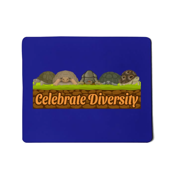 Celebrate Diversity Tortoise Stuff Sea Turtle Lovers Funny Gift Mousepad