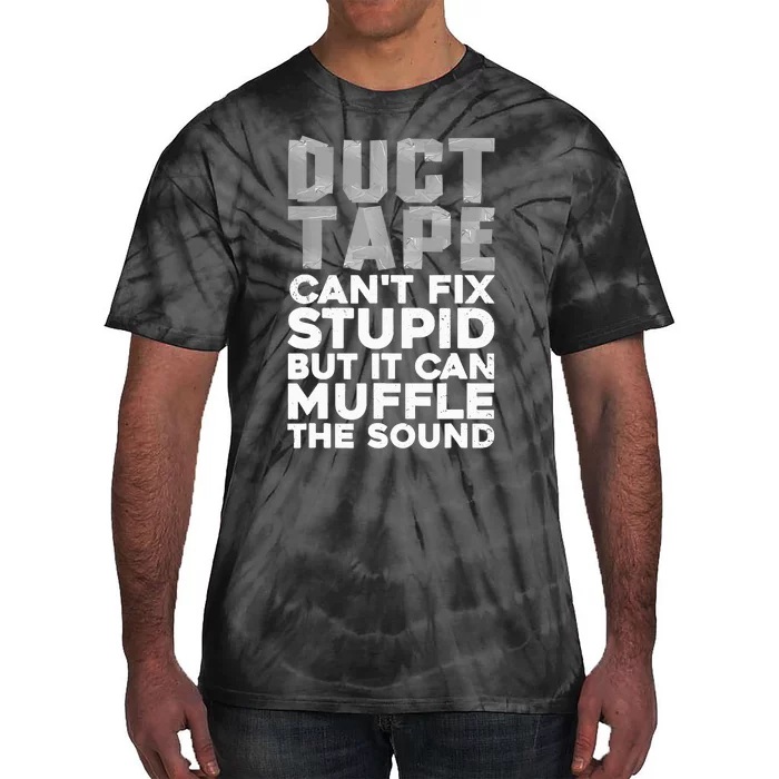 Cool Duct Tape Art For  Wo Handyman Duct Tape Lover Tie-Dye T-Shirt