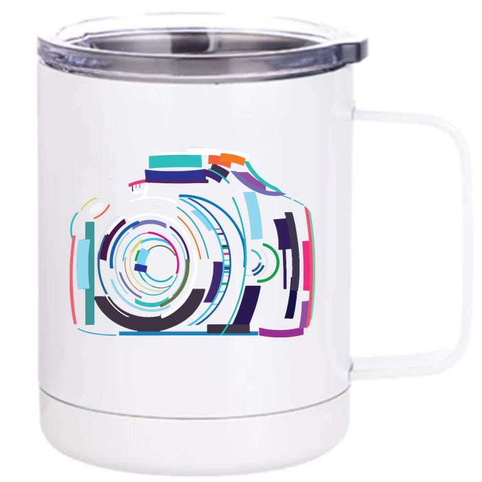 Cameras Dont Take Photos Photographers Do Photography Lover Front & Back 12oz Stainless Steel Tumbler Cup